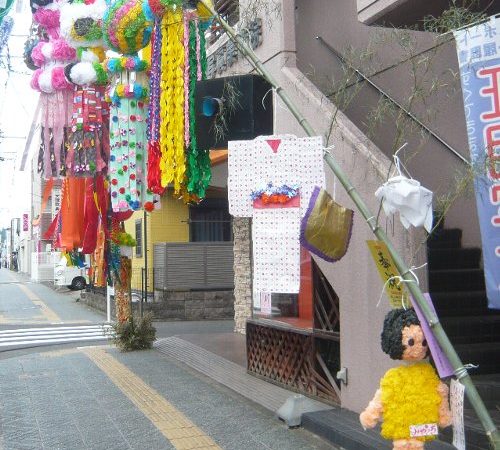 お宮町七夕のお宮町賞と今年ならでは賞。