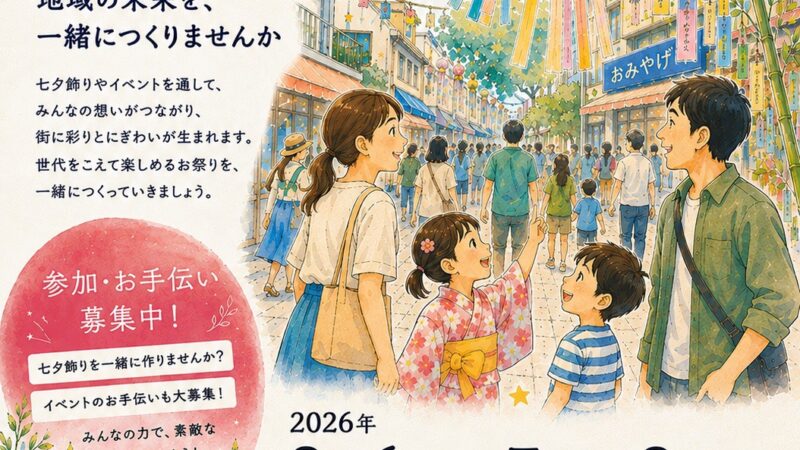 初企画!お宮町七夕まつりを開催します!
